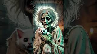 OMG Zombie Granny Breaks Into a Kittens House 😱🧟 cat rescueanimals zombie [upl. by Leiahtan]