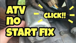 ATV no start fix [upl. by Lenee]