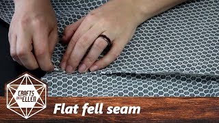 How To Sew A Flat Fell Seam  Sewing Tutorial [upl. by Elohcim686]