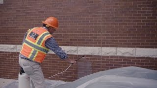 How to apply water repellent to masonry [upl. by Anibur51]