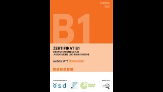 Goethe Zertifikat B1 Hören Teil 1Teil 2 Teil 3 und Teil 4 NEU Modellsatz Erwachsene Neu [upl. by Porcia880]