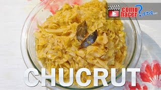 Cómo Hacer CHUCRUT  Receta fácil y rápida [upl. by Ahsinac140]