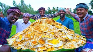 1000 FULL BOILED EGGS  Egg Omelette Recipe Cooking with South Indian Village Style  Egg Recipes [upl. by Mccafferty]