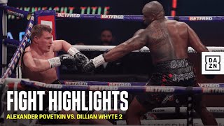 HIGHLIGHTS  Alexander Povetkin vs Dillian Whyte 2 [upl. by Sadie329]