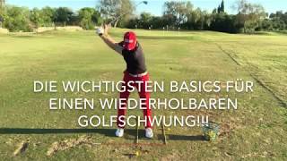 Die wichtigsten Basics für einen wiederholbaren Golfschwung [upl. by Neellok]