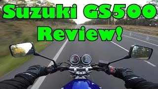 Suzuki GS500 Ride amp Review [upl. by Niuqauj]