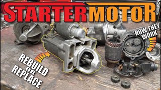 HOW to REBUILD Starter Motors and HOW they Work [upl. by Duane]