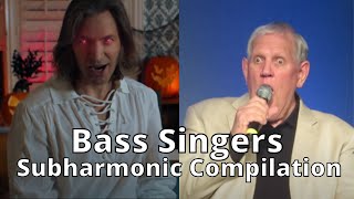 Bass singers subharmonic compilation Bb1B0 [upl. by Harlie]