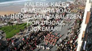 Marcha de San Sebastian con letra [upl. by Nozicka]