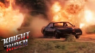 KITT Drives Through a Minefield  Knight Rider [upl. by Broeker982]