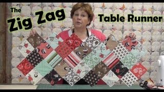 Zig Zag Charm Pack Table Runner [upl. by Bartolemo]