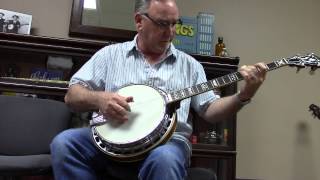 Charlie Cushman Sets Up Gibson Flathead Banjo 94714 quotThe Hollywood Hills No Hole 4quot [upl. by Lativa]