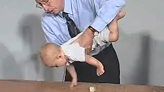 614  Postural Reflexes Parachute Reflex  6 Months  Infant Clinical ExaminationMRCP [upl. by Aisetra]