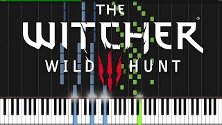 The Witcher 3  The Fields of Ard Skellig Piano Tutorial [upl. by Colligan]