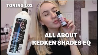 REDKEN SHADES EQ Guide For Beginners TONING Tips amp Tricks  Reiley Collier [upl. by Assilanna]