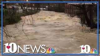 Flash flooding strikes East Tennessee [upl. by Taub]