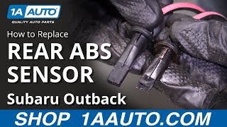 How to Replace Rear ABS Sensor 1014 Subaru Outback [upl. by Emmi200]