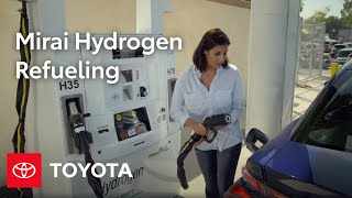 Toyota Mirai Hydrogen Refueling Explained  Toyota [upl. by Rist623]