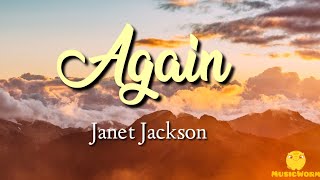 Janet Jackson  AgainLyrics Video🎵 [upl. by Chenay]