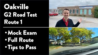 Oakville G2 Road Test Route 1 out of 2  Full Route amp Tips on How to Pass Your Driving Test [upl. by Doowron]