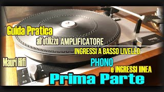 Tutorial Amplificatore 13 guida pratica Ingressi linea e Phono RCA [upl. by Styles]