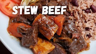 Stew Beef 🇯🇲  Beef Stew with Shank  Jamaican Stew Beef [upl. by Howlond]