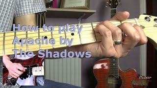 How to play Apache by The Shadows  Guitar Lesson Tutorial [upl. by Brandt12]