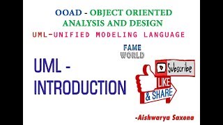 Lecture  1  UML INTRODUCTION  Unified Modeling Language [upl. by Anali]