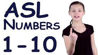 ASL Numbers 110  Sign Language [upl. by Naam]