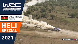 Top speed in stunning scenery  HELI special  WRC Safari Rally Kenya 2021 [upl. by Notniw]