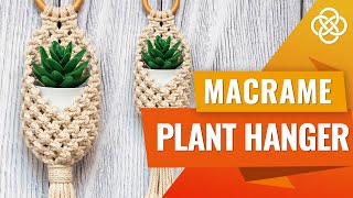 DIY Macrame Pods  Macrame Pot Hanger  Macrame Plant Hanger Tutorial [upl. by Civ231]