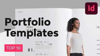 Top Creative InDesign Portfolio Templates [upl. by Humo]