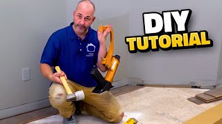 How To Install Engineered Hardwood Flooring [upl. by Dougald]