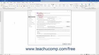 Word 2019 and 365 Tutorial Setting Word Options Microsoft Training [upl. by Namhcan]