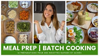 MEAL PREP  10 préparations HEALTHY pour des recettes rapides  GUIDE PRATIQUE [upl. by Saxet]