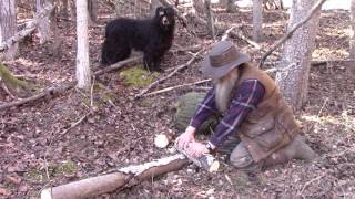 Making Useful Tools In The Woods From Natural Materials [upl. by Jea182]