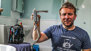 HOW TO CHANGE OR REPLACE SINGLE BATHROOM BASIN TAP [upl. by Ittap952]