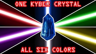 EASY Savi’s Galaxy’s Edge lightsaber HACK One Kyber Crystal  all six colors [upl. by Alyhs]