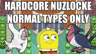 Pokémon Emerald Hardcore Nuzlocke  Normal Type Pokémon Only No items No overleveling [upl. by Dynah]