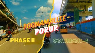 Poonamallee Bypass to Porur Chennai Metro phase 2  Latest news  Corridor 4  Year End Update 2024 [upl. by Sindee]