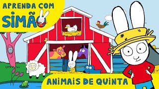 Animais de Quinta 🐄🦆  Simão Portugal  Aprenda com Simão  Desenho animado infantil [upl. by Bose293]