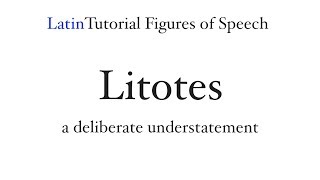 Litotes Figures of Speech [upl. by Beshore246]