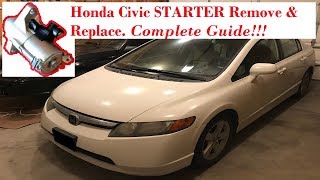 Honda Civic Starter Replacement amp Diagnosis [upl. by Villiers]