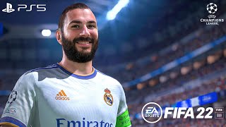 FIFA 22  Real Madrid vs Paris SaintGermain  UEFA Champions League Full Match PS5 Gameplay  4K [upl. by Innattirb]