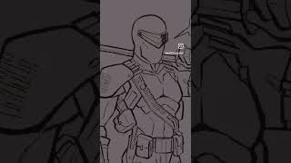 Snake Eyes GI Joe Drawing [upl. by Idonna]