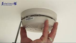 Removing a BRK 760MRL or 760MBX Optical Smoke Alarm [upl. by Nywra273]