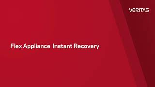 NetBackupFlex Appliance Instant Access Demo [upl. by Aratnahs]