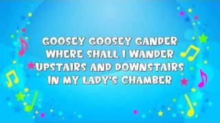 Goosey Goosey Gander  Sing A Long  Nursery Rhyme  KiddieOK [upl. by Nnaael682]