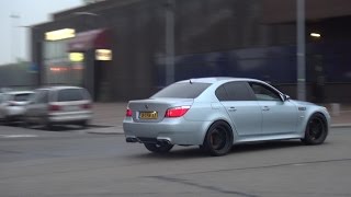 850HP BMW M5 E60 GPower  LOUD Revs and Powerslides [upl. by Elbag616]