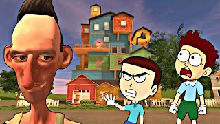 Hello Neighbor ka Chacha  Angry Neighbor Android Game  Shiva and Kanzo Gameplay [upl. by Esinad]